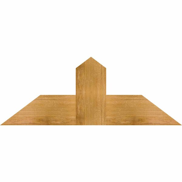 Ekena Millwork Portland Rough Sawn Timber Gable Bracket, Western Red Cedar, 36"W x 13"H x 2"D x 6"F, 9/12 Pitch GBW036X13X0206POR00RWR - main